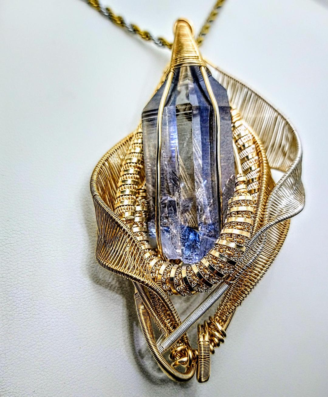 Aqua Aura Lemurian Amulet