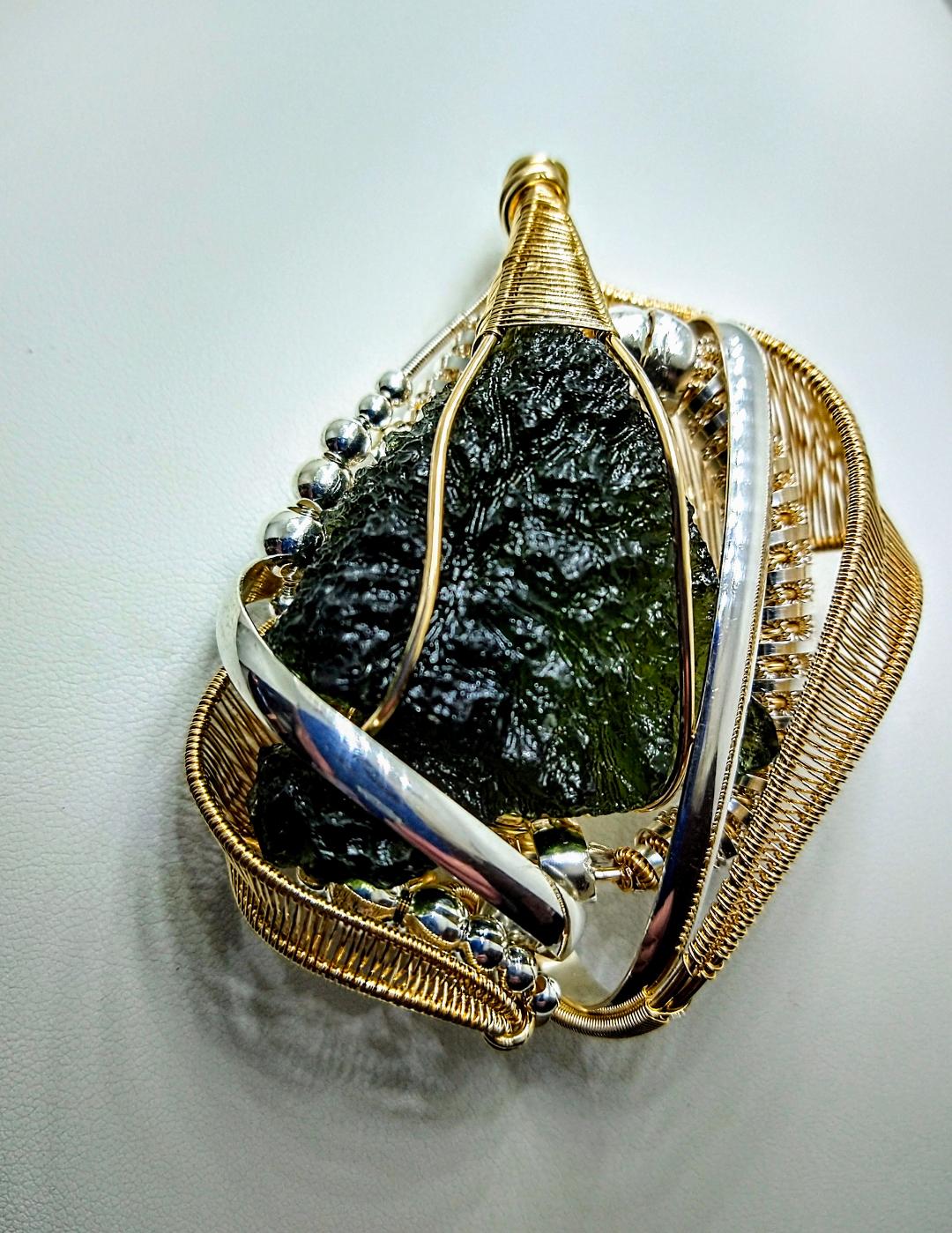 Moldavite Amulet